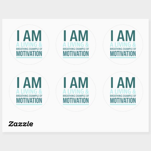 Autocollant de motivation typographique (Feuille)