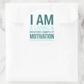 Autocollant de motivation typographique (Sac)