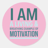 Autocollant de motivation typographique (Devant)