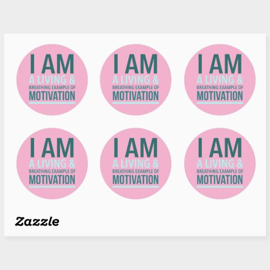 Autocollant de motivation typographique (Feuille)