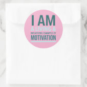 Autocollant de motivation typographique (Sac)