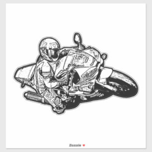 Autocollant de moto de sport