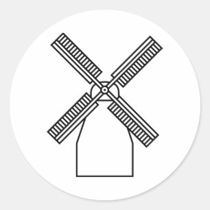 Autocollant de moulin à vent
