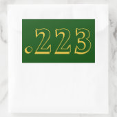 Autocollant de munitions .223 (Sac)