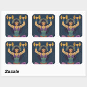 Autocollant de musculation Sacred Strength Goddess (Feuille)