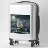 Autocollant de navigation nocturne grand (Sur valise)