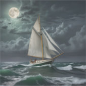 Autocollant de navigation nocturne grand (Devant)