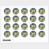 Autocollant de navire jaune (Feuille)