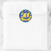 Autocollant de navire jaune (Sac)