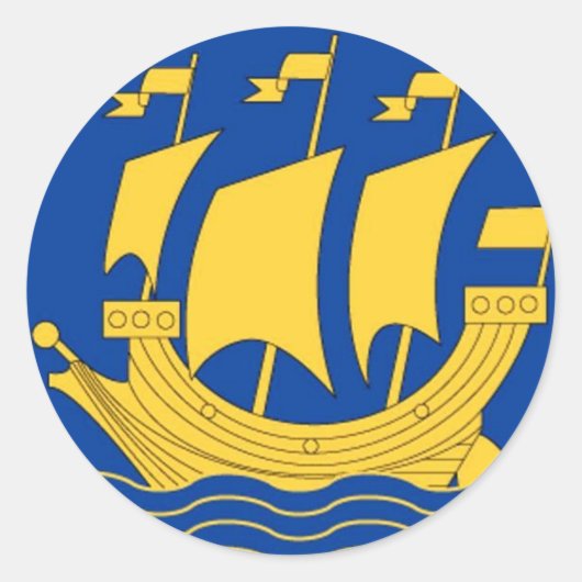 Autocollant de navire jaune (Devant)