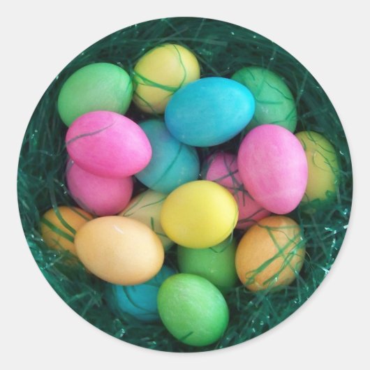 Autocollant de nid d'oeufs de Pâques (Devant)