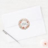 Autocollant de Noël à motif floral doux (Enveloppe)