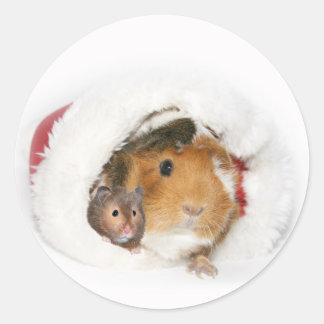 Autocollant de Noël animal