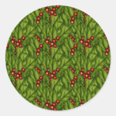 Autocollant de Noël Berry Vert (Devant)