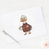 Autocollant de Noël Canard à Pull Moche (Enveloppe)