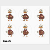 Autocollant de Noël Canard à Pull Moche (Feuille)