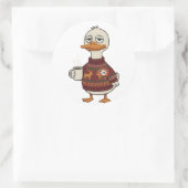 Autocollant de Noël Canard à Pull Moche (Sac)