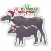 Autocollant de Noël coupé sur mesure 4x4 de l'orig (Devant)