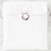 Autocollant de Noël Couronne de houx (Sac)