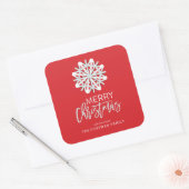 Autocollant de Noël de Snowflake moderne (Enveloppe)