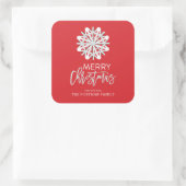 Autocollant de Noël de Snowflake moderne (Sac)