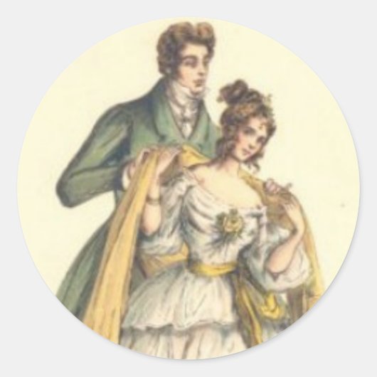 Autocollant de Noël de style victorien de première (Devant)