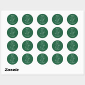 Autocollant de Noël drôle Ça a été une année diffi (Feuille)