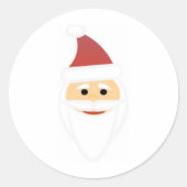 Autocollant de Noël du Père Noël (Devant)