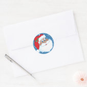 Autocollant de Noël du Père Noël d'Amérique africa (Enveloppe)