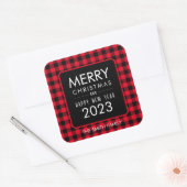 Autocollant de Noël/Étiquette de Buffalo (Enveloppe)