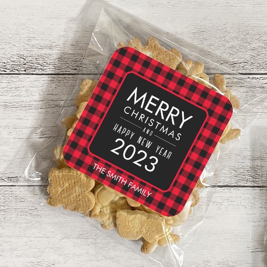 Autocollant de Noël/Étiquette de Buffalo