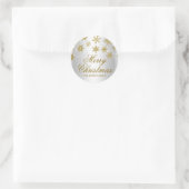 Autocollant de Noël flocon de neige or et argent (Sac)