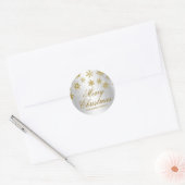Autocollant de Noël flocon de neige or et argent (Enveloppe)
