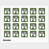 Autocollant de Noël Holly Leaf pour les éléphants (Feuille)