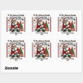 Autocollant de Noël joyeux pour cadeaux (Feuille)