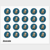 Autocollant de Noël Norwich Terrier (Feuille)