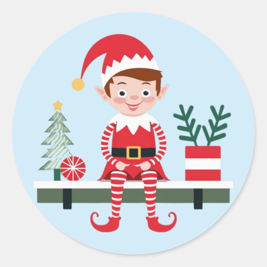 Autocollant de Noël orné jouable (Devant)