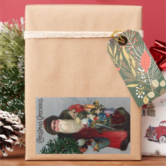 Autocollant de Noël Père Noël de l'époque victorie (vacances)