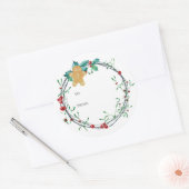 Autocollant de Noël pour échange de biscuits (Enveloppe)