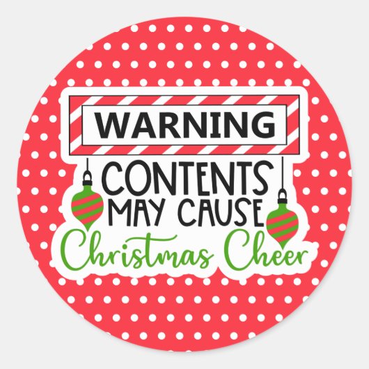 Autocollant de Noël pour petites entreprises (Devant)