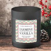 Autocollant de Noël Rouge Vert Or Étiquette de Fêt