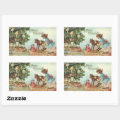 Autocollant de Noël Vintage (Feuille)