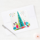 Autocollant de Noël vintage rétro (Enveloppe)