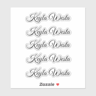 Autocollant de nom Autocollant de vinyle personnal