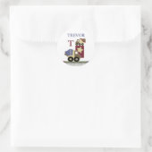 Autocollant de nom de construction personnalisé (Sac)