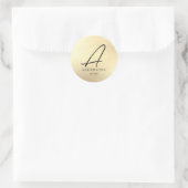 Autocollant de nom de famille Faux Gold Foil (Sac)