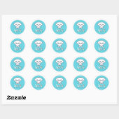 Autocollant de nom d'enfant personnalisable Design (Feuille)