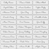 Autocollant de nom d'invité de script mignon trans (Devant)