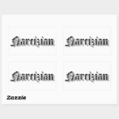 Autocollant de nom Narcizian (Feuille)