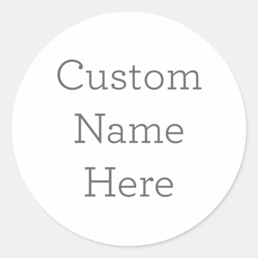 Autocollant de nom personnalisé (Devant)